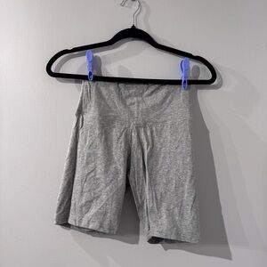 TNA Heather Gray Biker Shorts